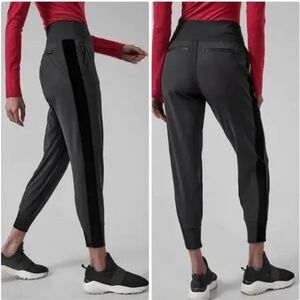 Athleta Venice Velvet Stripe Jogger